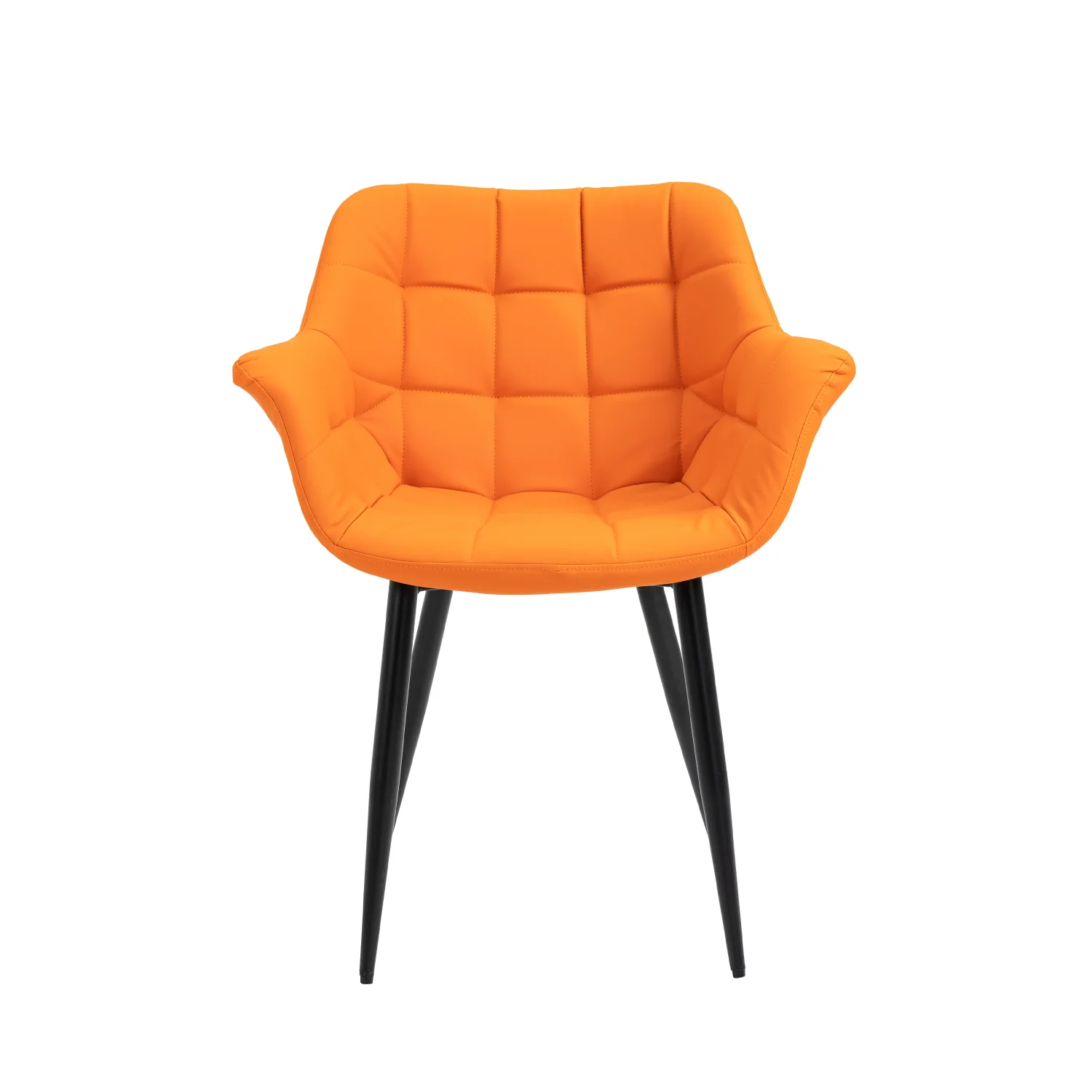 Nordic modern dinning room velvet leather upholstered fabric dining chair with metal leg
