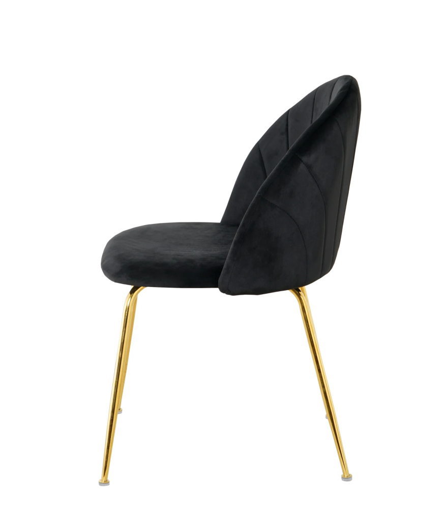 Upholstered chair CAMILA VELVET GOLD