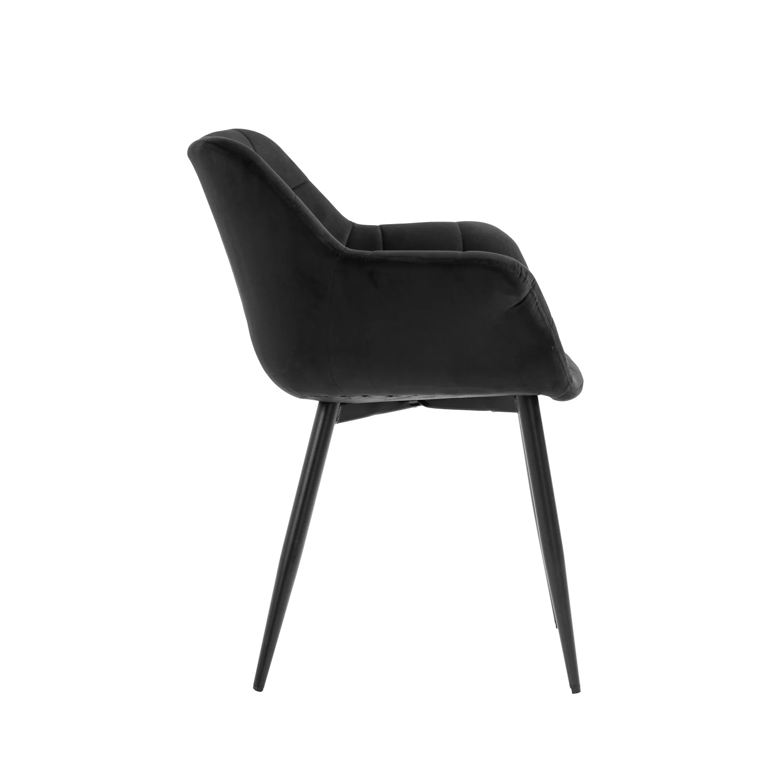 Nordic modern dinning room velvet leather upholstered fabric dining chair with metal leg