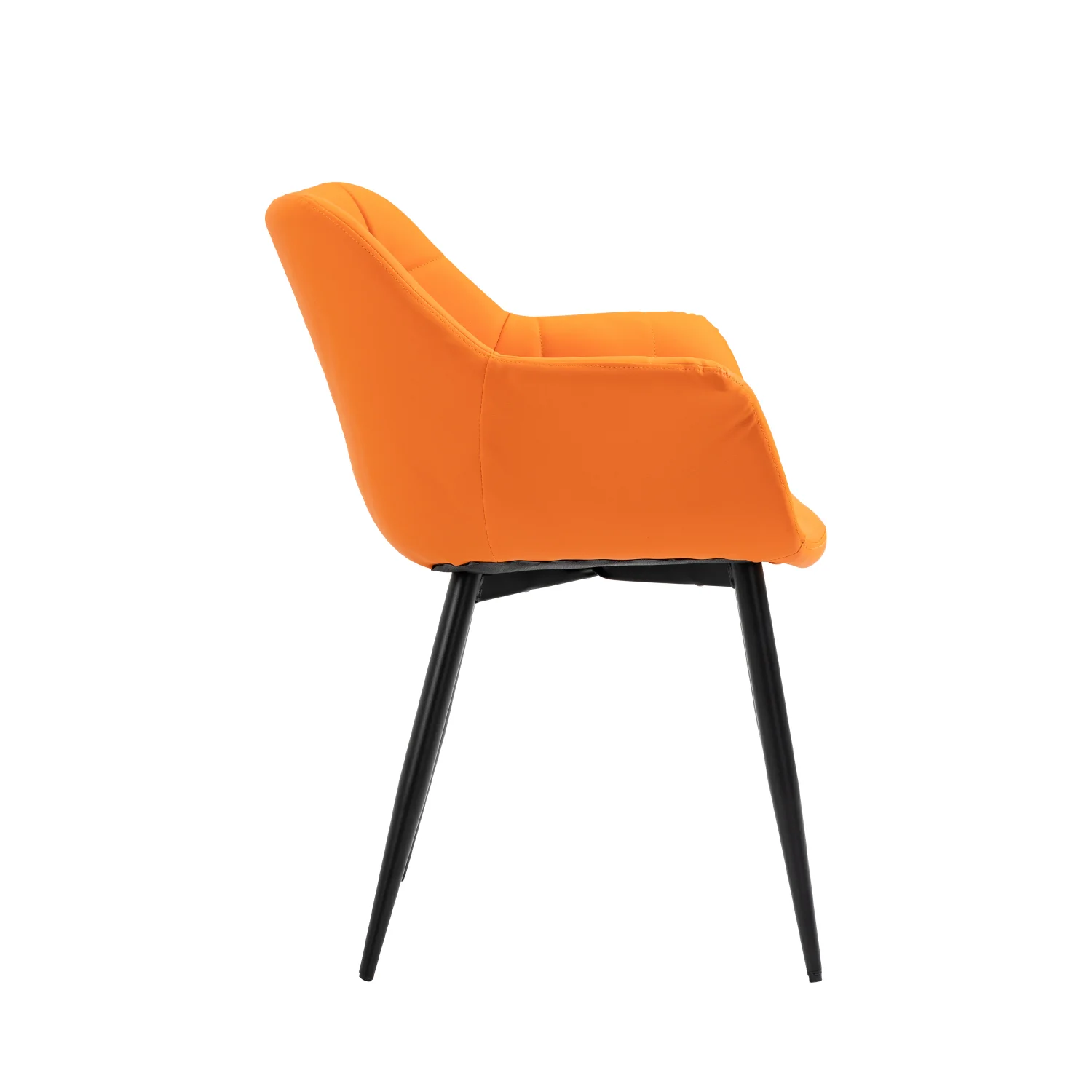 Nordic modern dinning room velvet leather upholstered fabric dining chair with metal leg