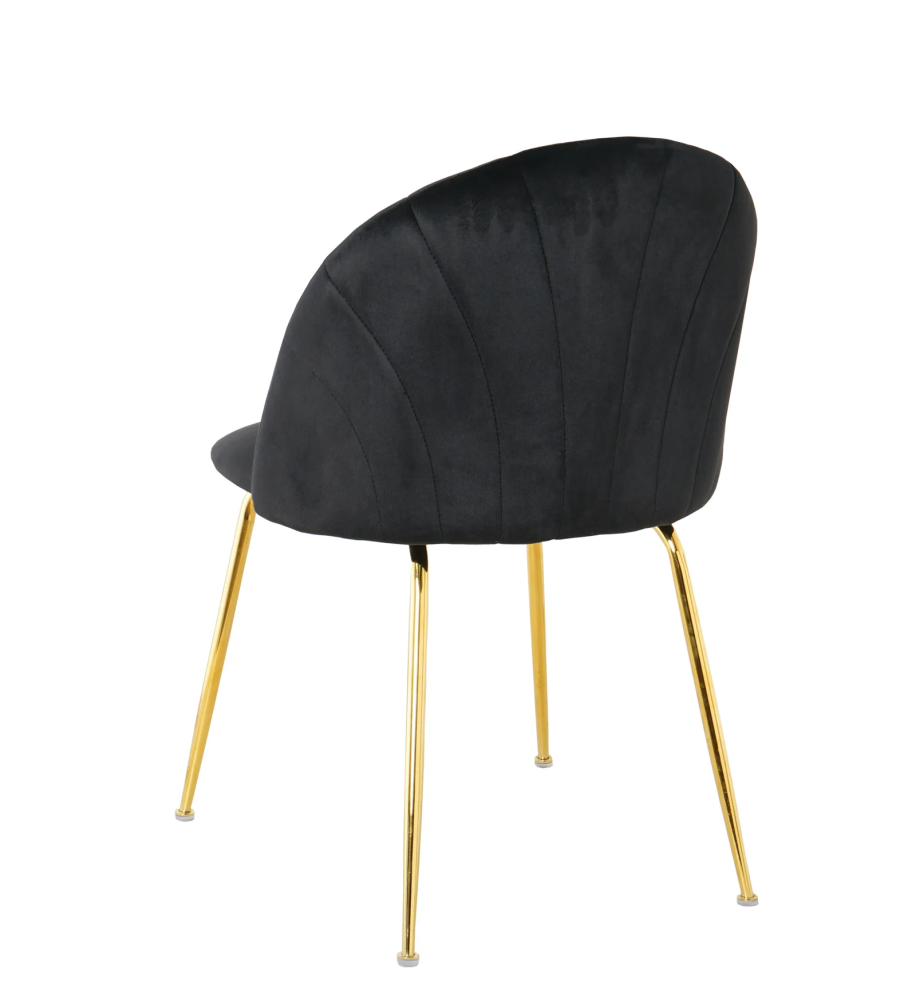 Upholstered chair CAMILA VELVET GOLD