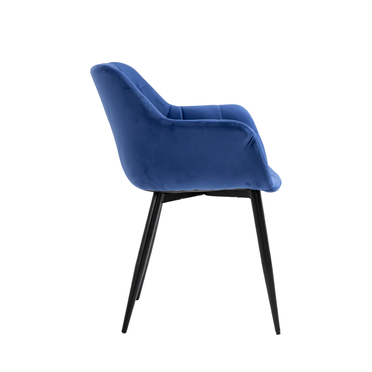 Nordic modern dinning room velvet leather upholstered fabric dining chair with metal leg