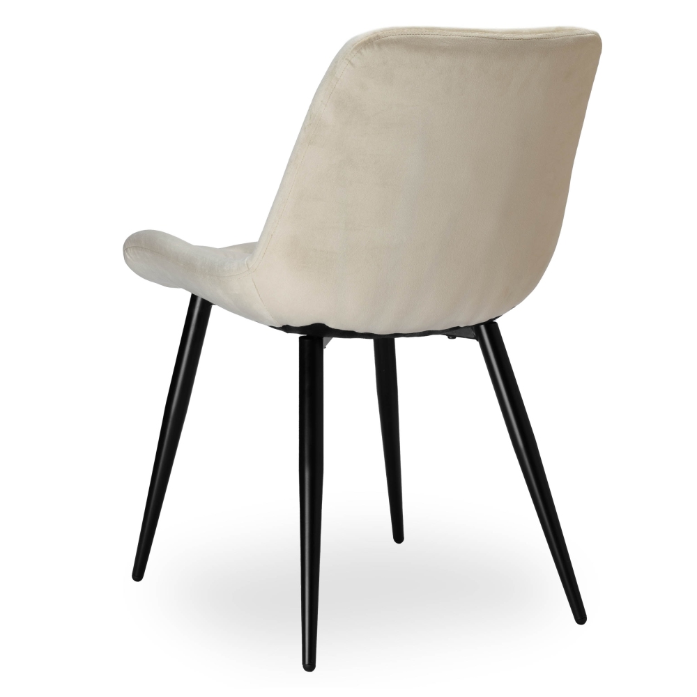 CHERRY II VELVET BLACK LEG STELA CHAIR