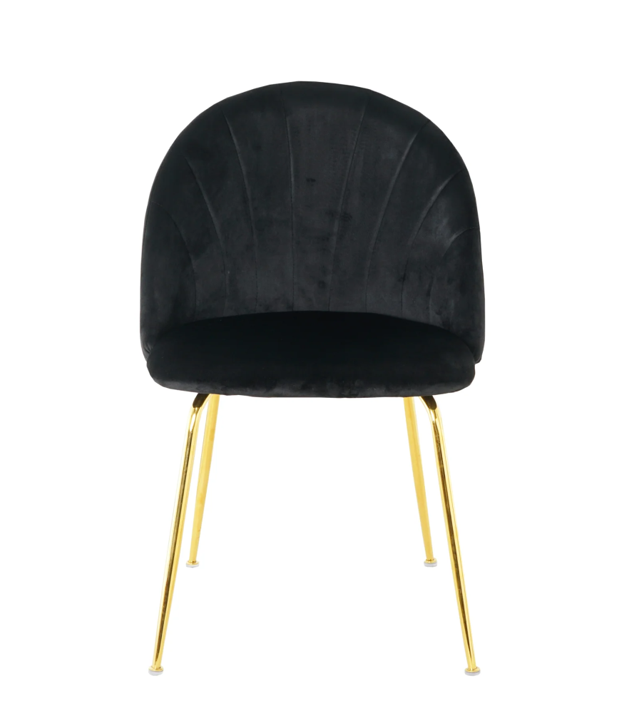 Upholstered chair CAMILA VELVET GOLD