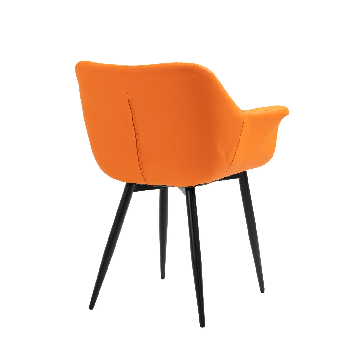 Nordic modern dinning room velvet leather upholstered fabric dining chair with metal leg