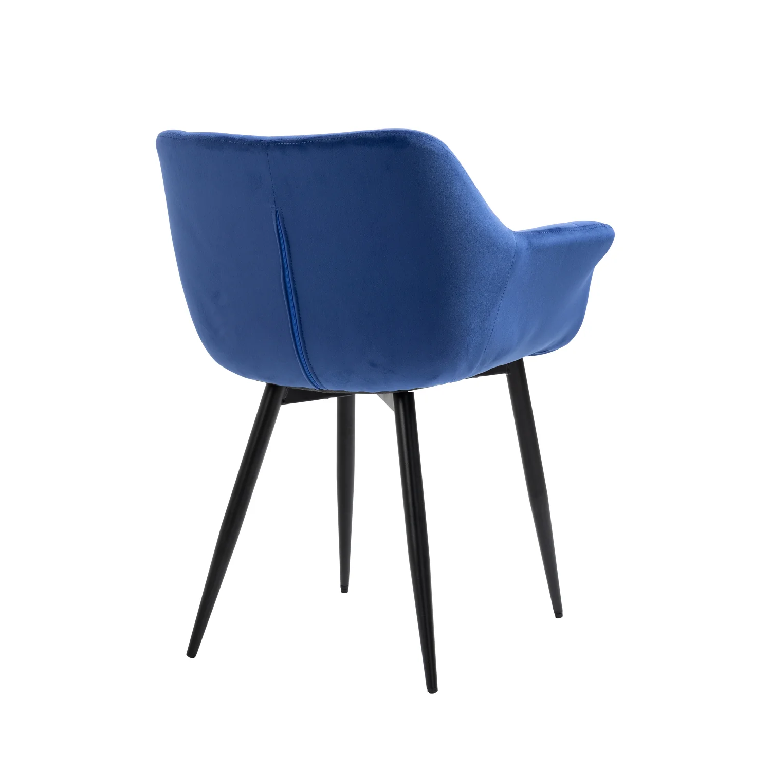 Nordic modern dinning room velvet leather upholstered fabric dining chair with metal leg