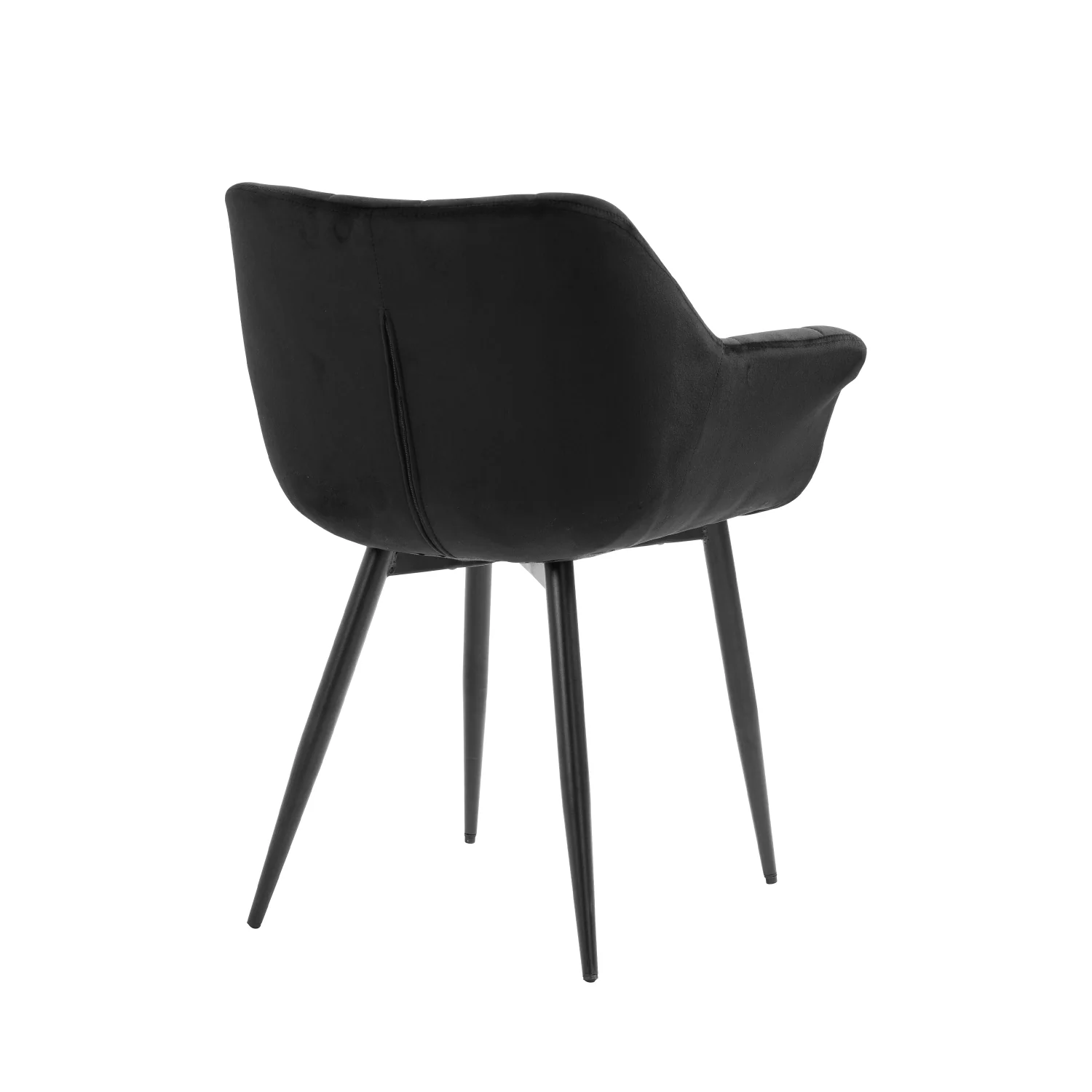Nordic modern dinning room velvet leather upholstered fabric dining chair with metal leg