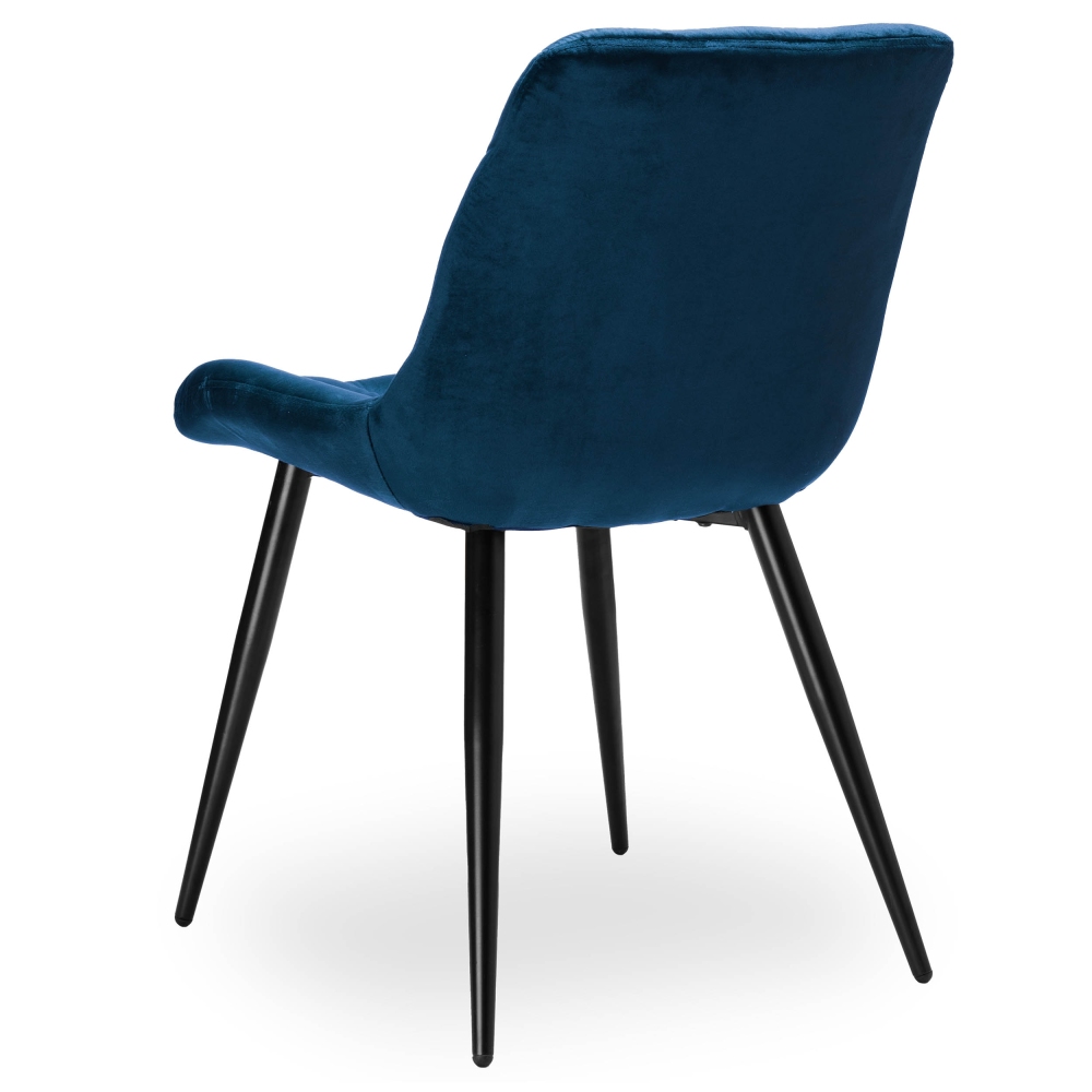 CHERRY II VELVET BLACK LEG STELA CHAIR