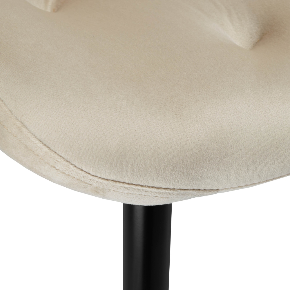 CHERRY II VELVET BLACK LEG STELA CHAIR