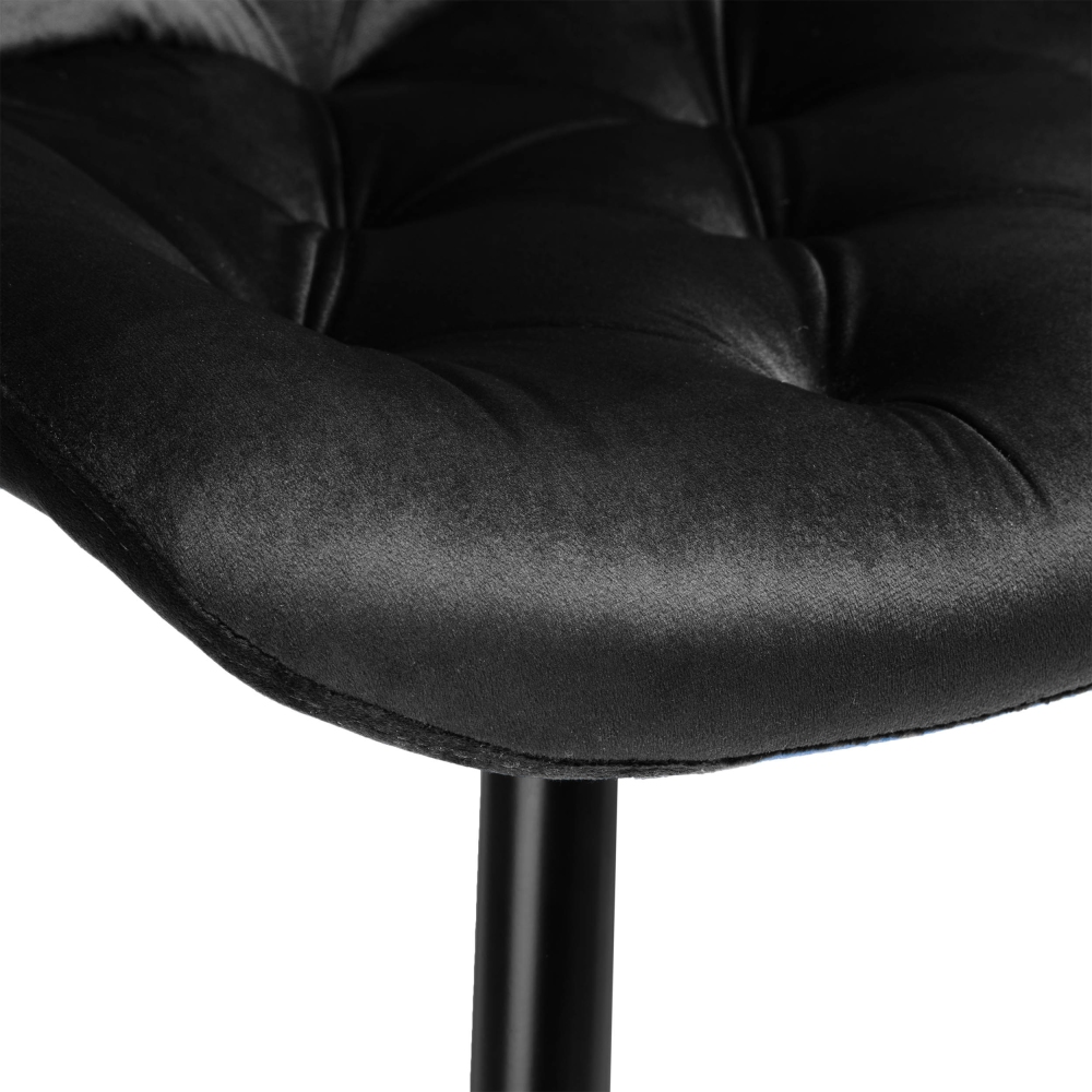 CHERRY II VELVET BLACK LEG STELA CHAIR