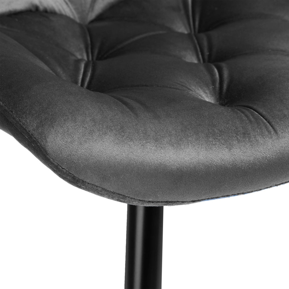 CHERRY II VELVET BLACK LEG STELA CHAIR
