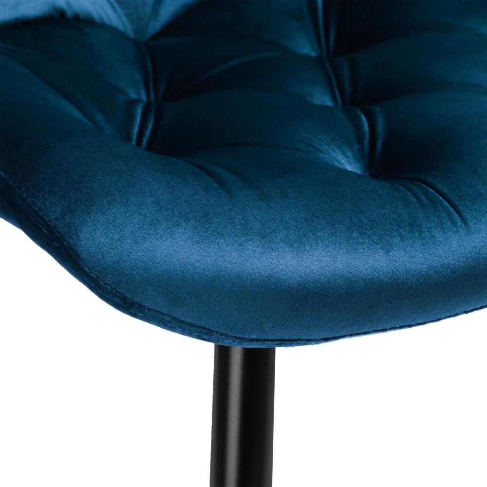 CHERRY II VELVET BLACK LEG STELA CHAIR