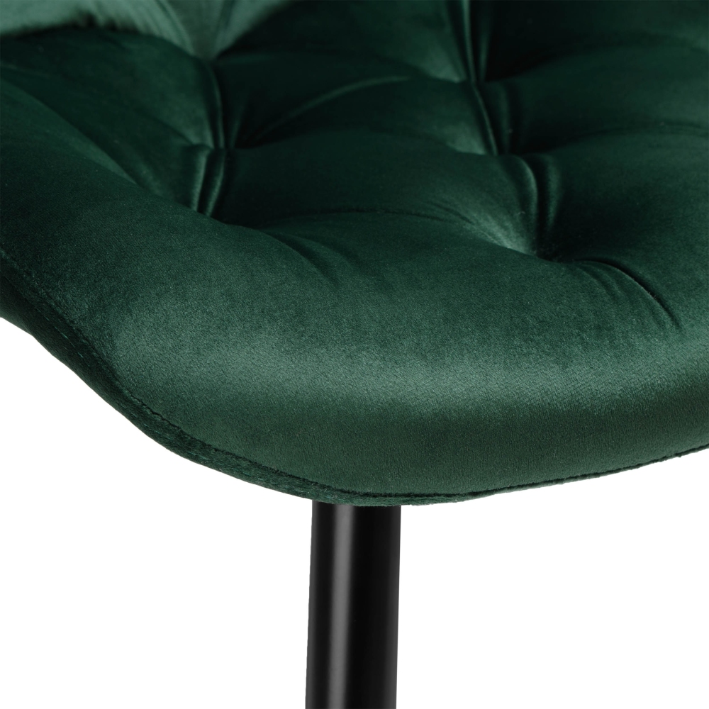 CHERRY II VELVET BLACK LEG STELA CHAIR