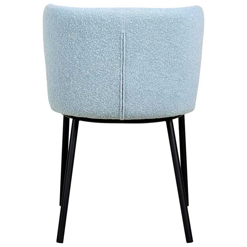 Dining chair soft on metal legs Foggy
