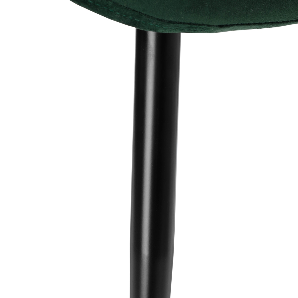 CHERRY II VELVET BLACK LEG STELA CHAIR