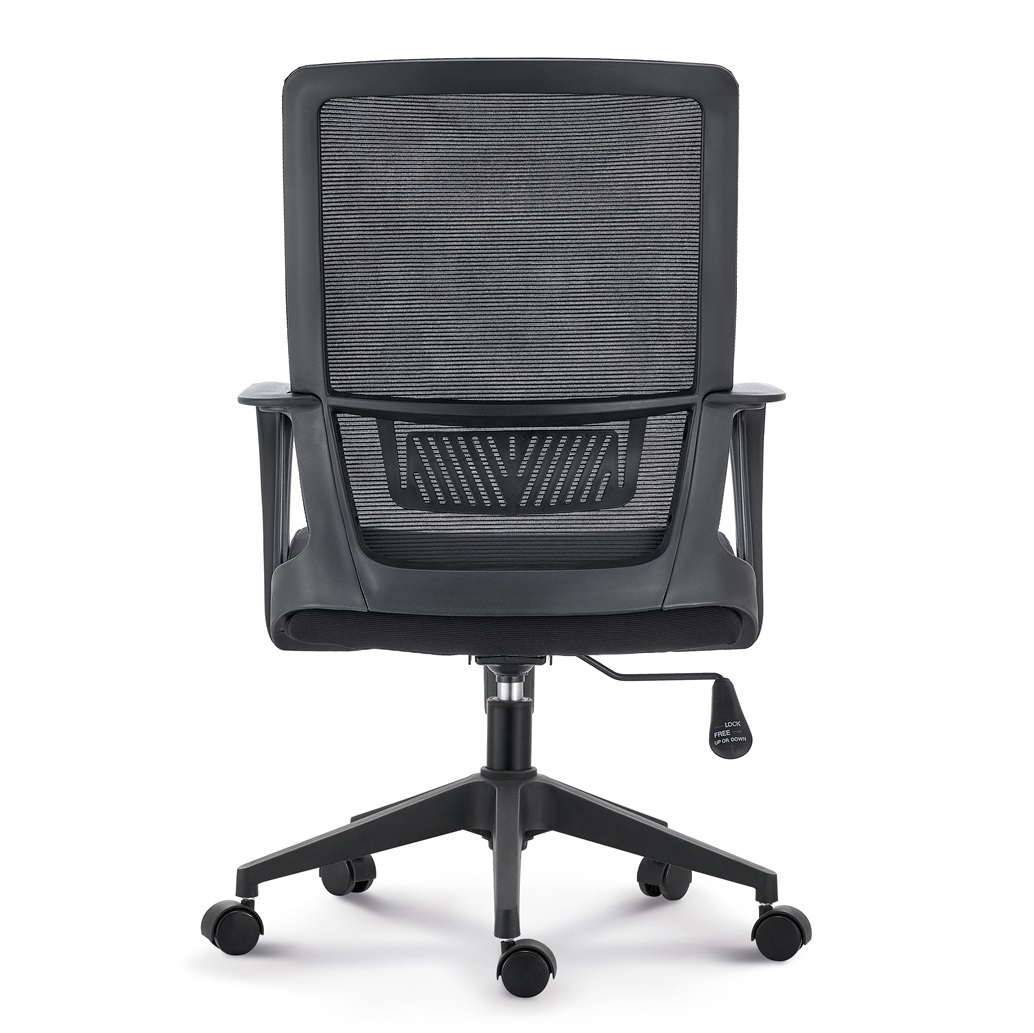Office Chair with Padded Seat and Mesh Backrest