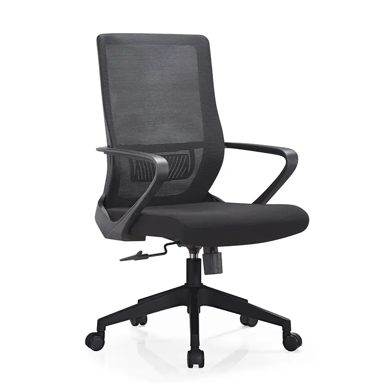 Office Chair with Padded Seat and Mesh Backrest