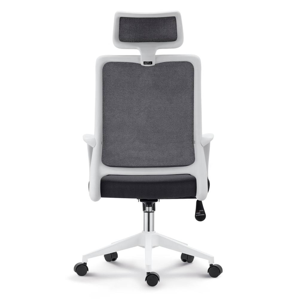 Headrest Executive Swivel Ergonomic Office Chairs High Back Full Mesh Grey Desk Computer Chair