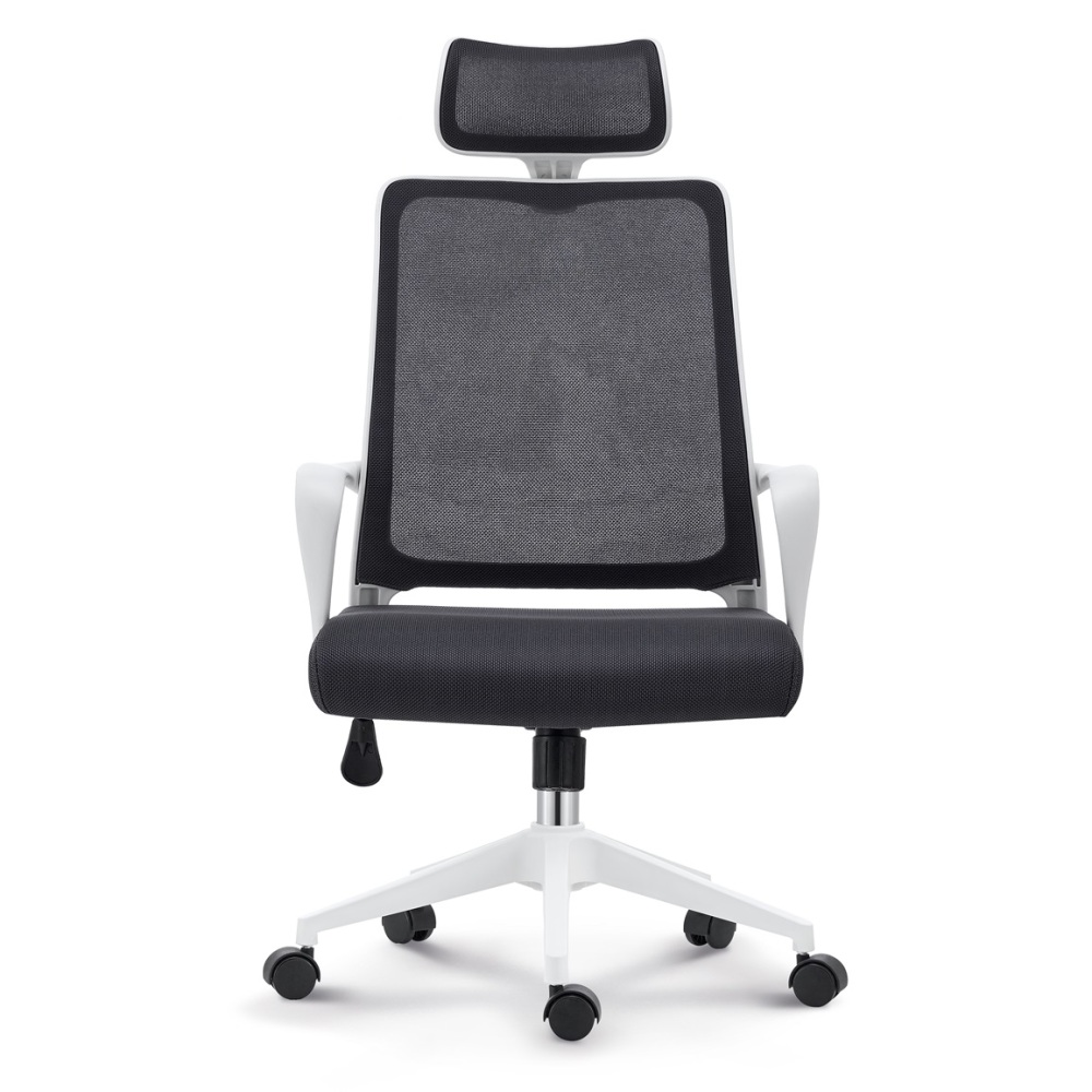 Headrest Executive Swivel Ergonomic Office Chairs High Back Full Mesh Grey Desk Computer Chair