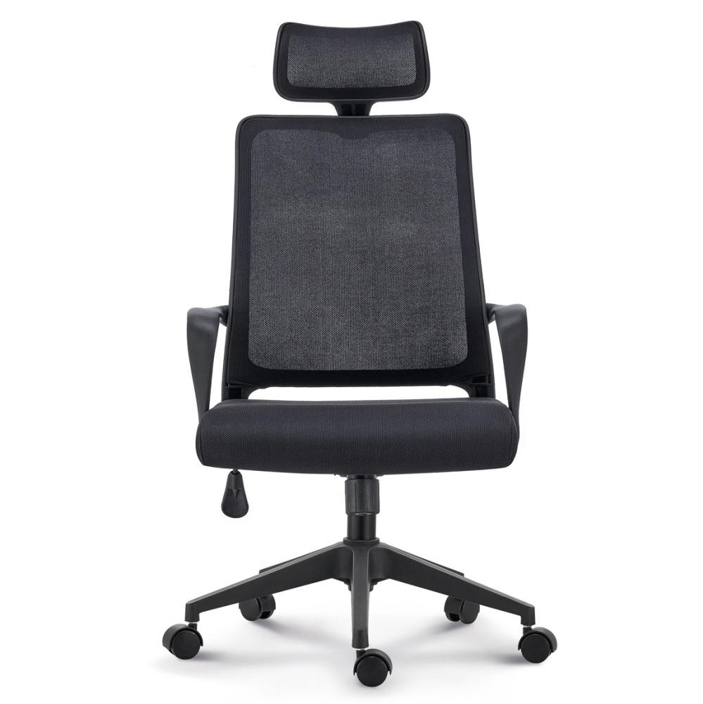 Headrest Executive Swivel Ergonomic Office Chairs High Back Full Mesh Grey Desk Computer Chair
