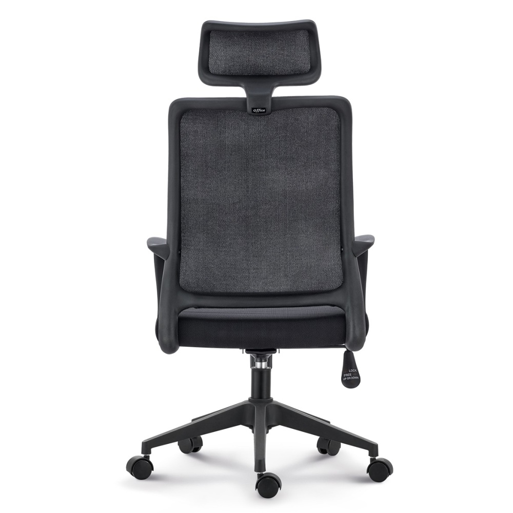 Headrest Executive Swivel Ergonomic Office Chairs High Back Full Mesh Grey Desk Computer Chair
