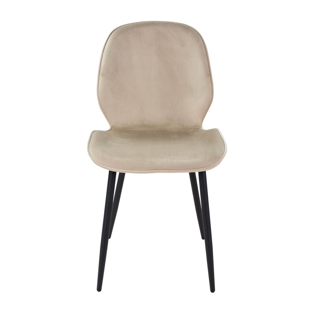 Light Luxury Black Iron Stand Makeup Leather Back Home Office Chair