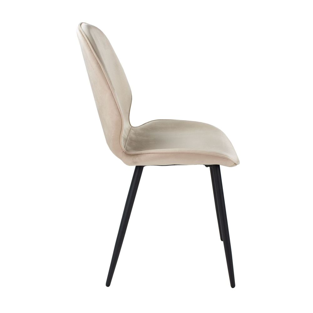 Light Luxury Black Iron Stand Makeup Leather Back Home Office Chair