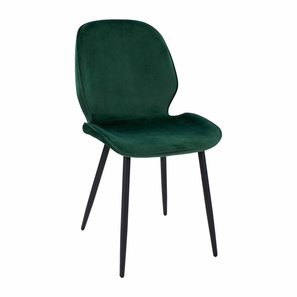 Light Luxury Black Iron Stand Makeup Leather Back Home Office Chair
