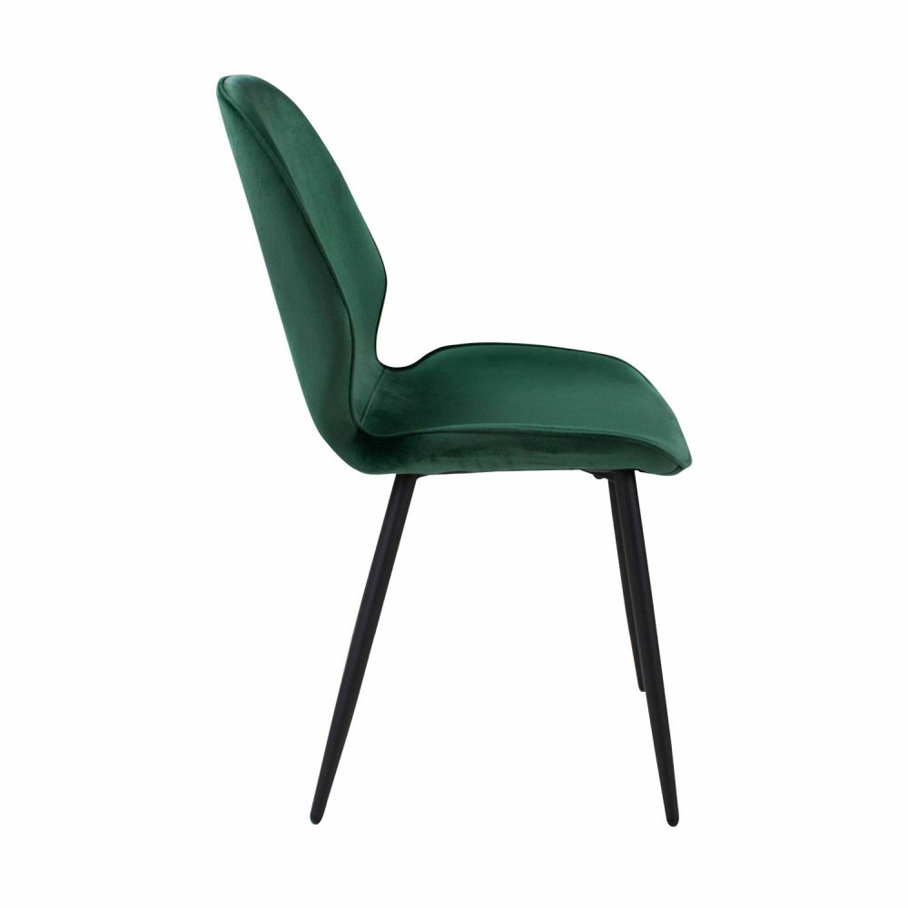 Light Luxury Black Iron Stand Makeup Leather Back Home Office Chair