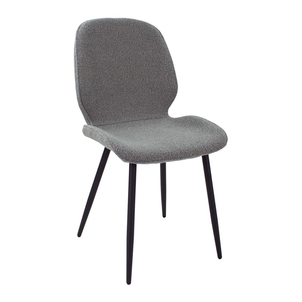 Light Luxury Black Iron Stand Makeup Leather Back Home Office Chair