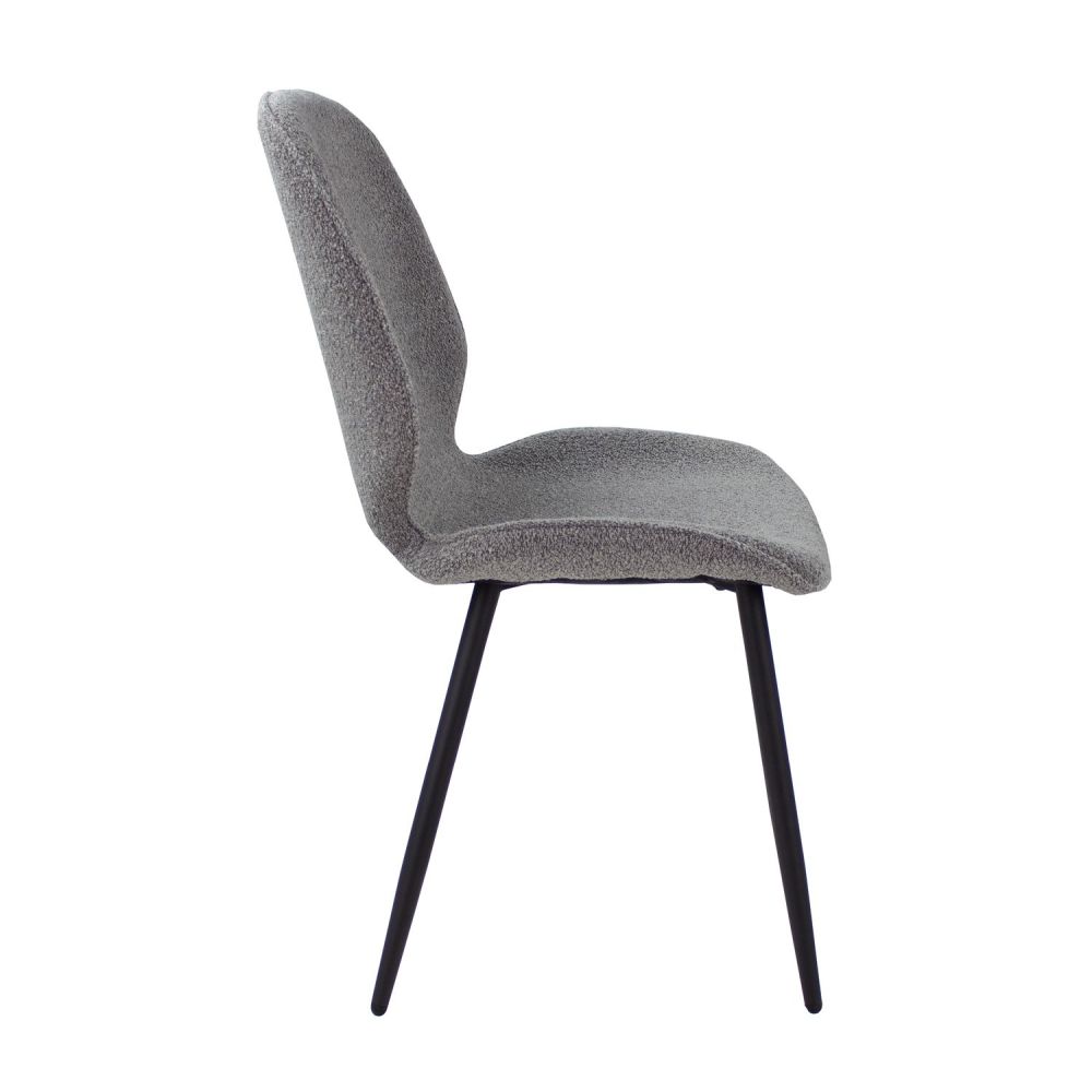 Light Luxury Black Iron Stand Makeup Leather Back Home Office Chair