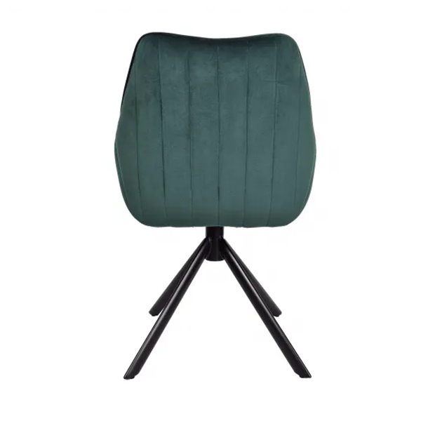 Swivel chair in velvet Azalia