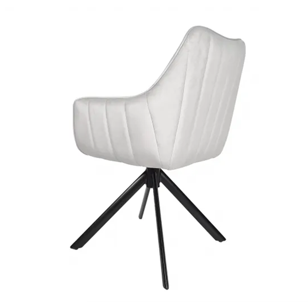 Swivel chair in velvet Azalia