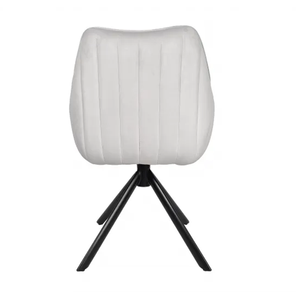 Swivel chair in velvet Azalia
