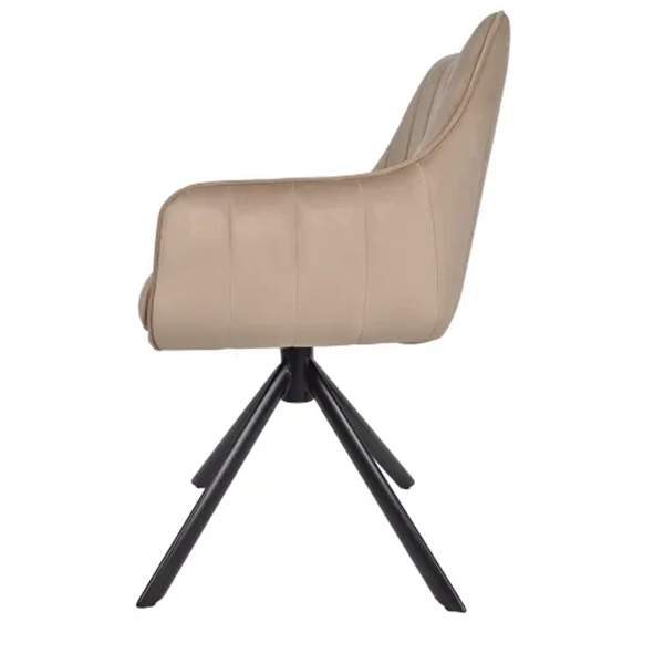 Swivel chair in velvet Azalia