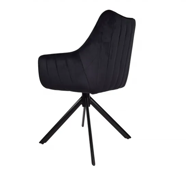Swivel chair in velvet Azalia