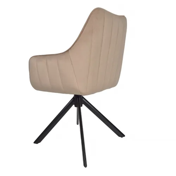 Swivel chair in velvet Azalia