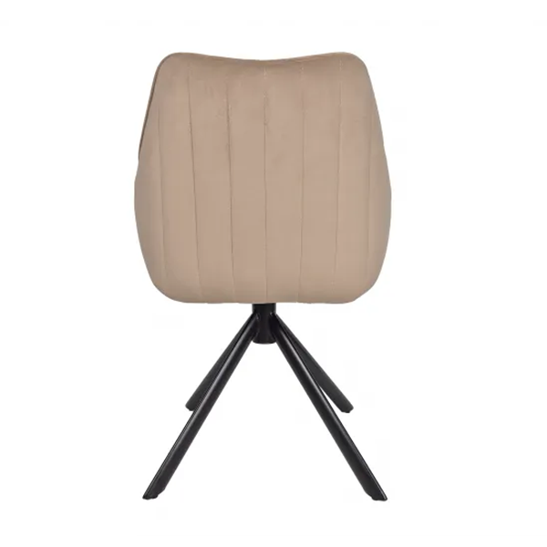 Swivel chair in velvet Azalia