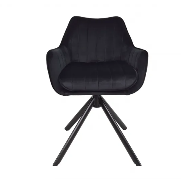 Swivel chair in velvet Azalia