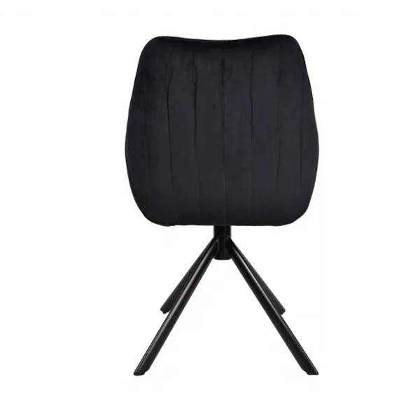 Swivel chair in velvet Azalia