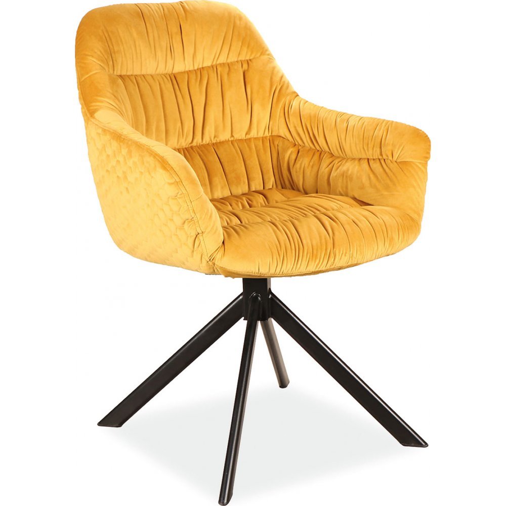 Modern Antique 360° Rotatable Velvet Chair for Home Dining Hall Hotel