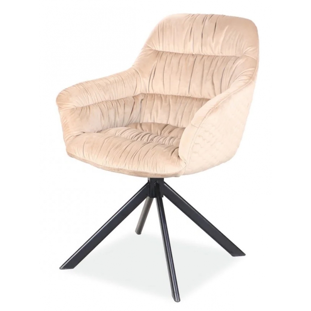 Modern Antique 360° Rotatable Velvet Chair for Home Dining Hall Hotel