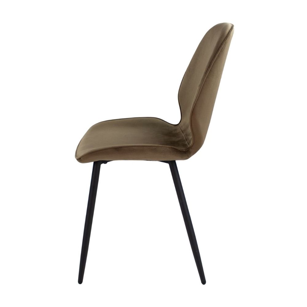 Light Luxury Black Iron Stand Makeup Leather Back Home Office Chair
