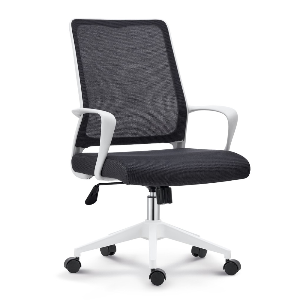 Black Ergonomic Office Chair With Armrests