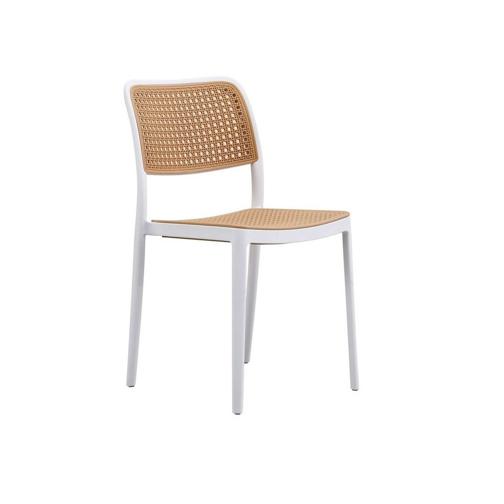 Green Natural Rattan Effect Kitchen Chairs