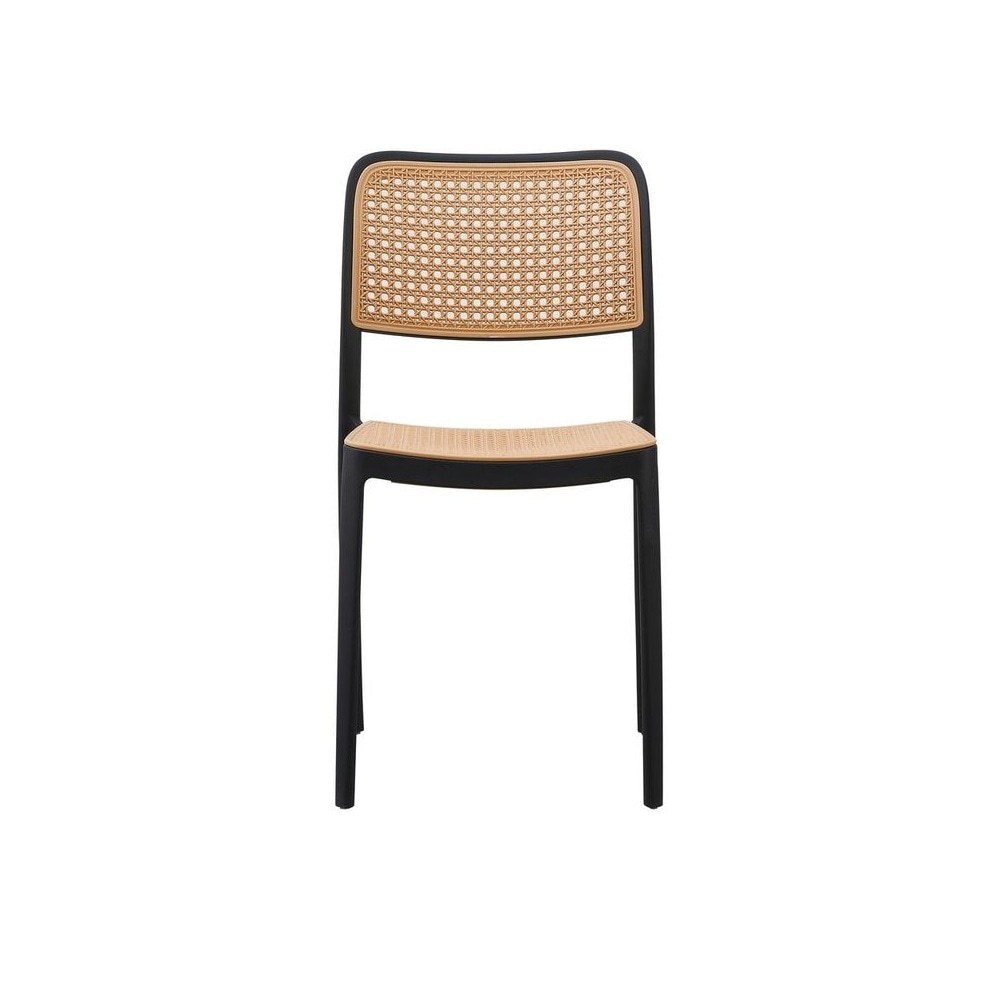 Green Natural Rattan Effect Kitchen Chairs