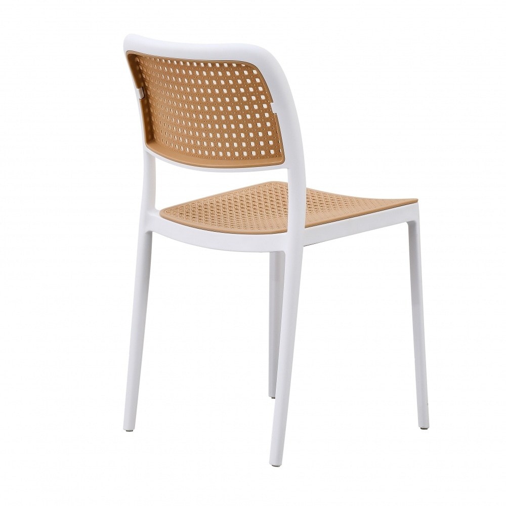 Green Natural Rattan Effect Kitchen Chairs