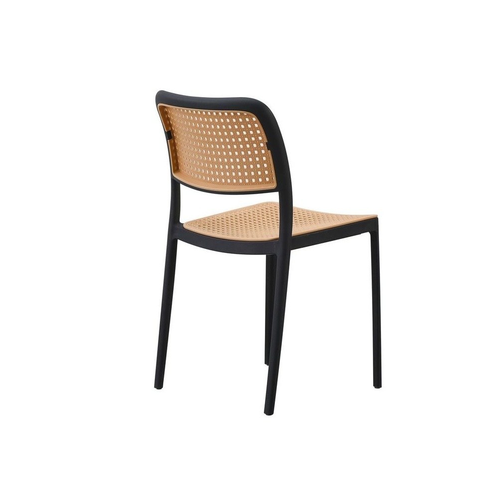 Green Natural Rattan Effect Kitchen Chairs