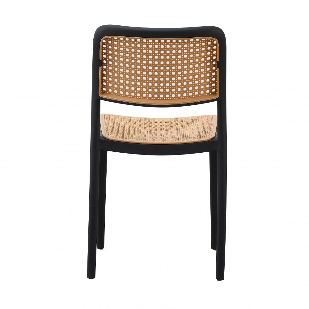 Green Natural Rattan Effect Kitchen Chairs