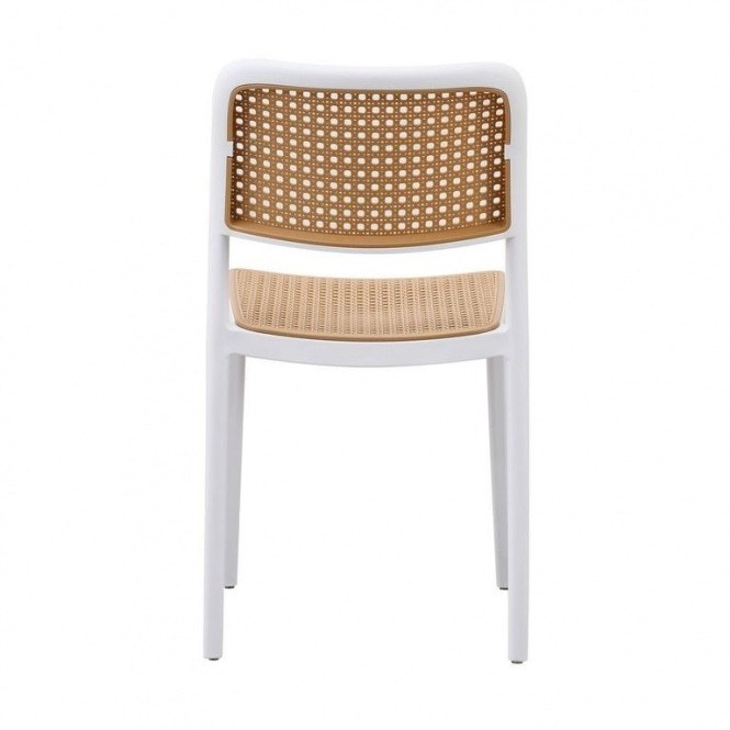 Green Natural Rattan Effect Kitchen Chairs